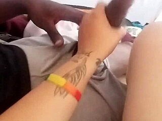 BBW Moans on Big Black Cock Outdoors