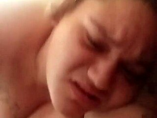 BBW Moans on Big Black Cock Outdoors