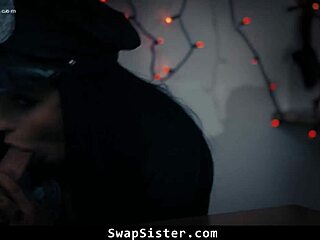 Stepbrothers Plan to Hook Up with Stepsisters Leana Lovings and Serena Santos in Taboo Hardcore Blowjob Missionary