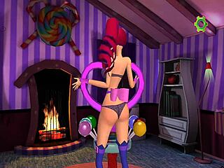 Bold Hentai Bitch Zuzu in the Game