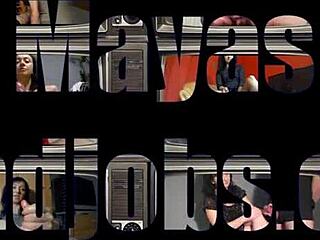 rough femdom handjob leads to double cumshots