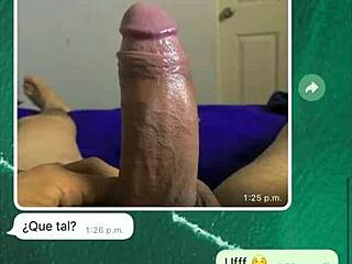 Hot whatsapp chat leads to fucking with stepfather.
