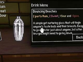 Drunk anime girl gets titfuck in toilet!