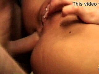 amazing brunette slut handles fat shaft in both tight holes