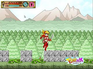 Feeling the adventure of anise in this hentai game with big tits and ass