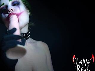 Is that crazy joker fingering pussy or fucking dildo?