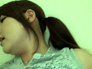 Young Japanese Wife with Huge D-Cup Tits Gets Cumshot