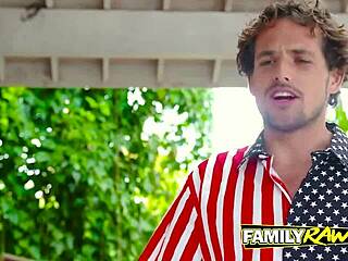 teen naughty babes enjoy family time with hard activities