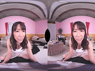 Japanese teen 18+ gives blowjob and gets creampied beside sleeping husband