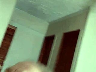 dirty milf spits cum on her tits