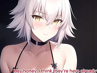 jeanne d'arc humiliates in hentai femdom scene