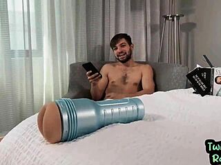 Can The Stud Bareback This Dildo Lover To Cumshot?