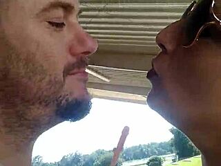 My Wife Is A Sexy Exhibitionist I Love To See Her Flashing Her Big Pierced Tits