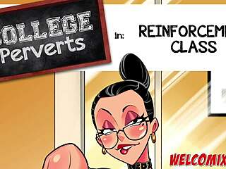 hot teacher in hentai cartoon goes wild for pervert sex toons