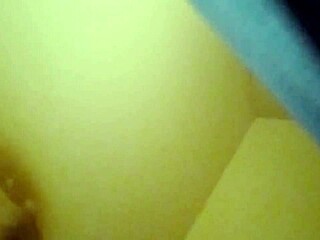 Amateur gives blowjob during work from home