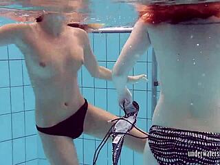 कैट्रिन प्रिवसेम और लूसी गुरचेंको को अंडरवाटर बिकिनी बेब्स के रूप में चेक आउट करो