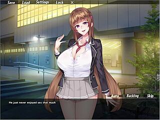 College student sucks off in hentai anime