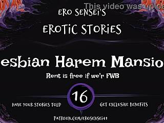 Lesbian harem mansion delivers erotic audio orgasms