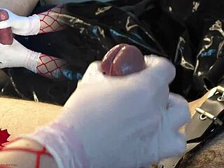 Mistress Makes Me Cum With Gloves!