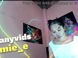 Brunette slut destroys face with spit in rough deepthroat choking