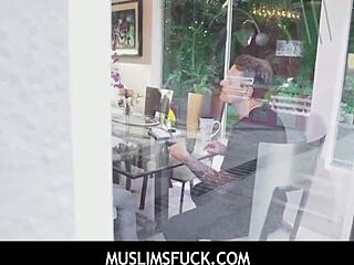 asian muslim girl alexia anders says, blowing bf in car