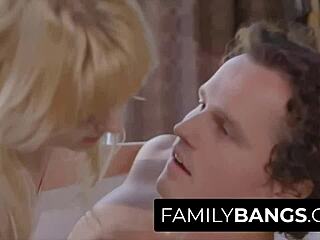 Stepsis enjoys sex with romantic stepbrother chloe cherry robby echo in intense fucking scene