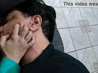 Having fun with the young nymph and old guy