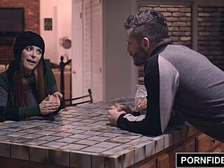 Penny Pax keeps warm with intense redhead action