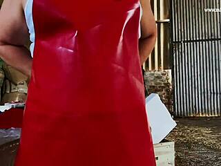 Dominatrix Mistress April Binds Lesbian Sub In Garden For Intense Anal Domination