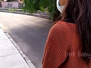 On the way home, I find this petite amateur