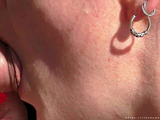 Sunny Blowjob In Close-Up With Lots Of Cum In Mistress's Mouth!