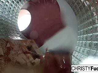 Christy Dahlia And Ivan Enjoy Lesbian Oral In Hot Shower