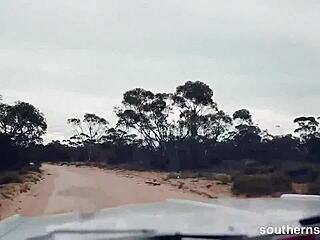 hey voyeur, watch this hairy australian jerk off to climax in outdoor car