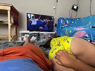 Not Sister Excited By American Pie Gets Ass Groped And Sucks Cock