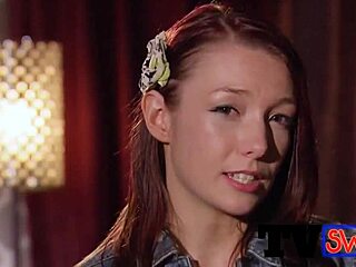 Brunette Babe Rips Clothes in Swingers Striptease Reality