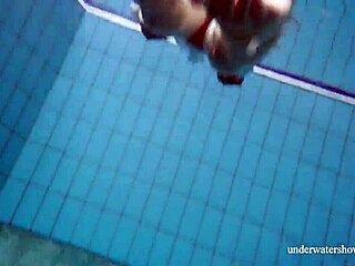 big tits redhead lola nude underwater tease