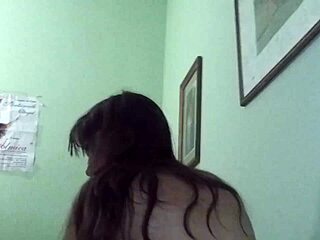 The last amateur Argentinian Latina with natural tits in the house