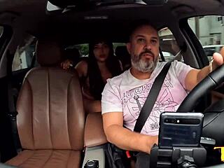 Pamela Pantera calls street prostitutes into the car for hardcore fun, part 3 with Paula