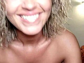 Is This Cheating Blonde Teen Faking Her Extreme Orgasm in Homemade Tape?