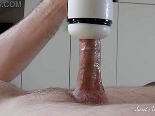 Strong sucking on big cock ends