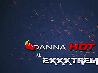 Danna Sucks and Fucks Two Guys in Outdoor Workshop