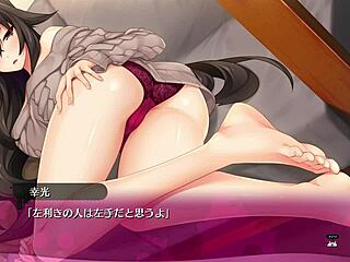 Playing the bukkake hentai game part 12 with lingerie and anime