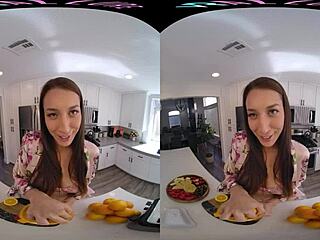 Vrallure uses juicer toy for intense POV anal masturbation