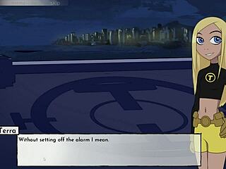 18Titans Part 11 – Raven's Boobjob in Hentai Game?