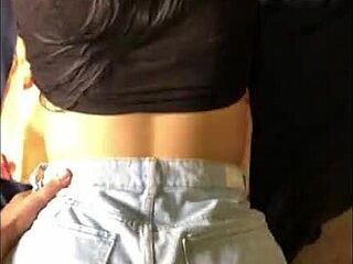 Perfect ass on young amateur gets fucked