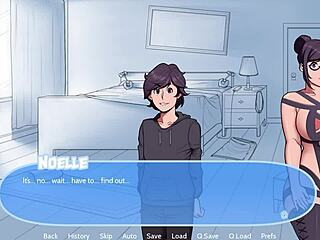 Step Family Enjoys Shower in Snow Daze