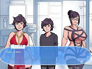 Step Family Enjoys Shower in Snow Daze