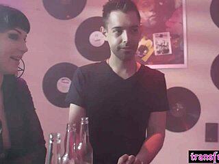 Joanna Angel in group scene with shemales