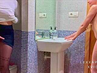 Stepsister Fucks Boyfriend In Homemade Threesome With Deepthroat And Doggystyle