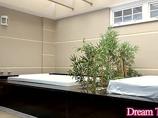 Watch skinny trans girl Thaysa Carvalho get her hole reamed by the machine! It's so intense and deep!